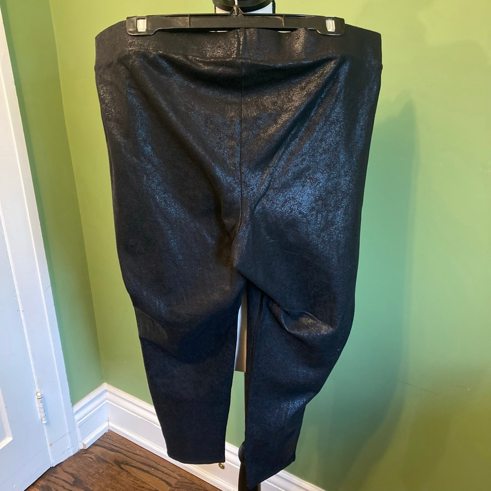 Women's Torrid Black Shimmer Leggings 3 - Picture 4 of 6